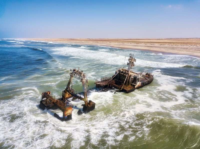 Ship Wreck along the Skeleton Coast in Western Namibia taken in January 2018_18